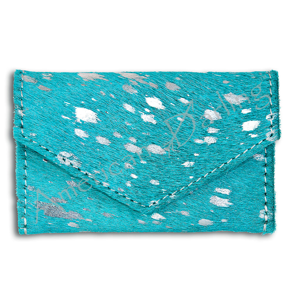 American Darling Coin Purse Hair on Genuine Leather Western Women Bag | Handbag Wristlet Travel Clutch