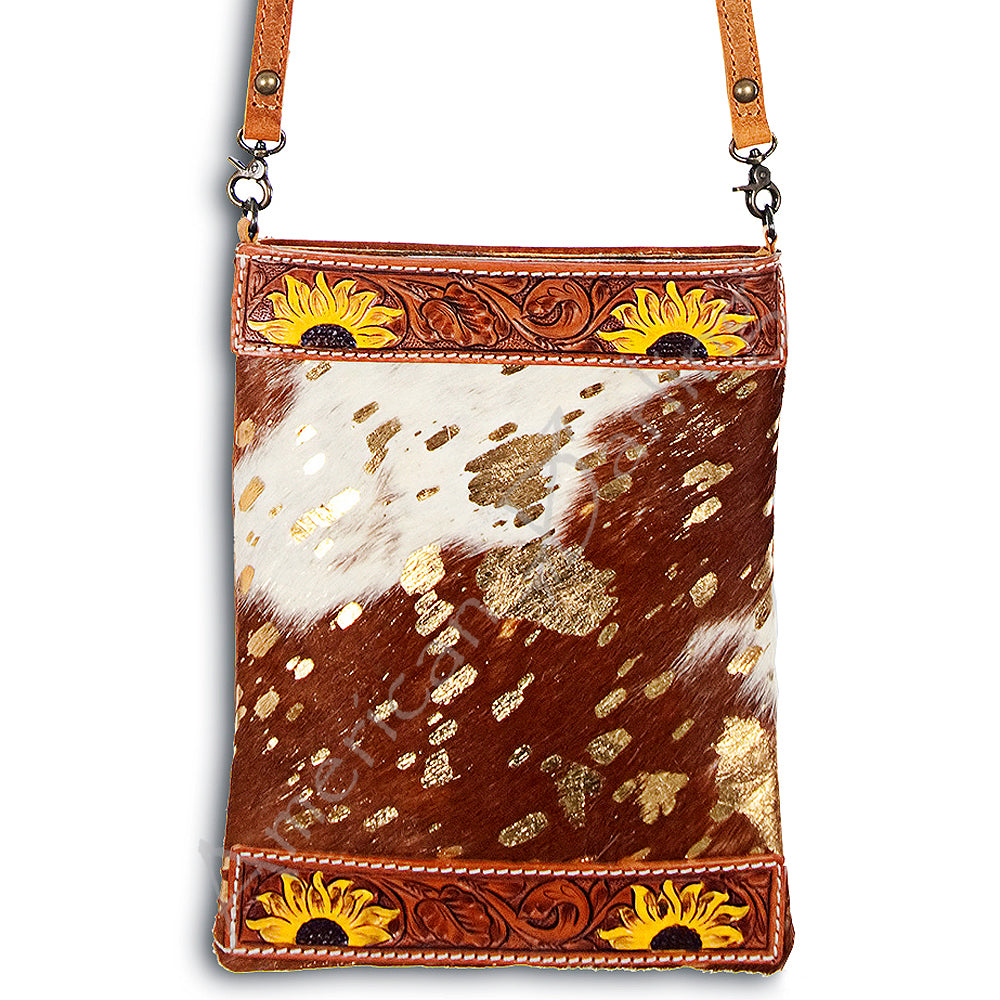 American Darling Crossbody Hair on Genuine Leather Western Women Bag Handbag Purse | Wallet for Cute Travel