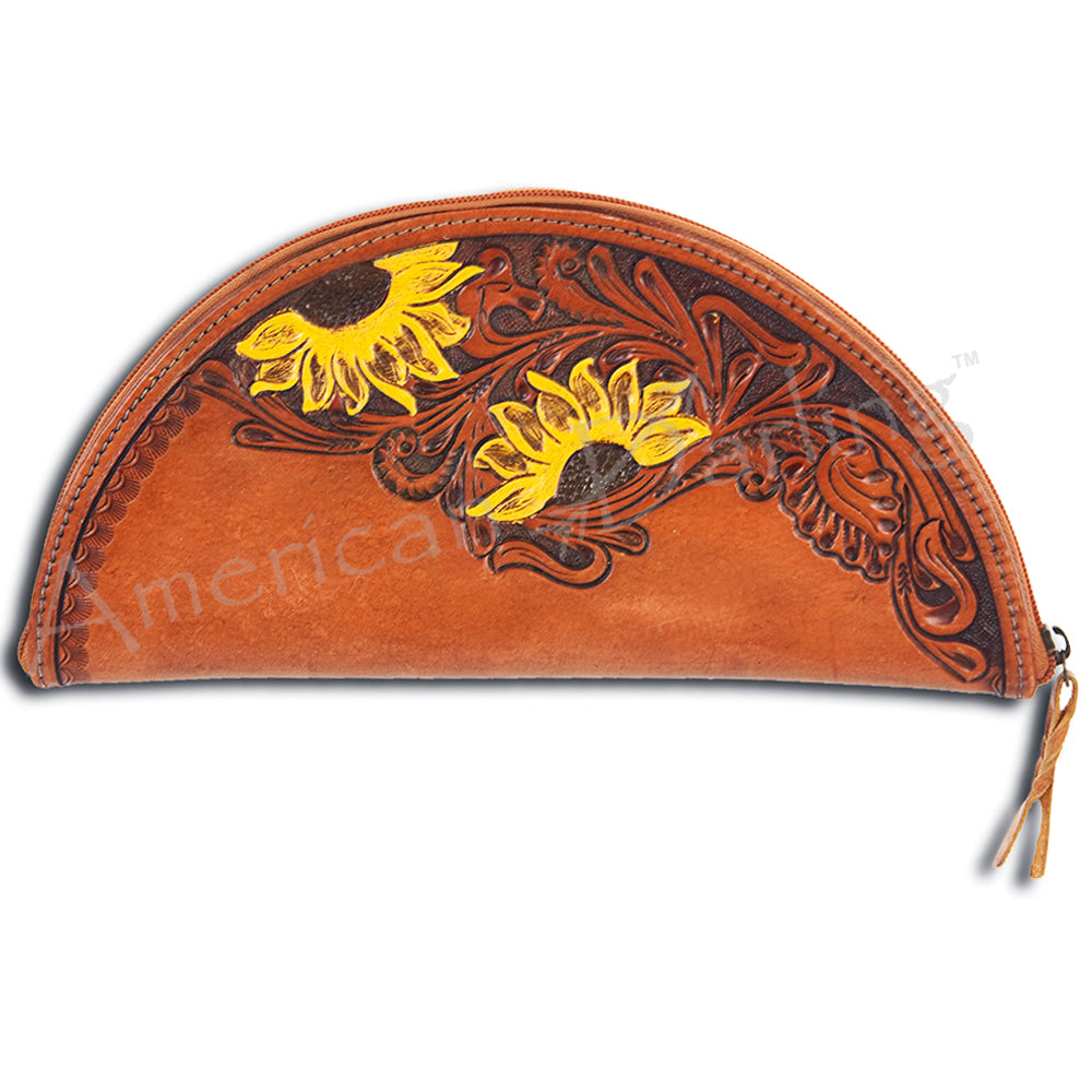 American Darling Wallet Hand Tooled Genuine Leather Western Women Bag | Handbag Purse Wristlet Travel Clutch