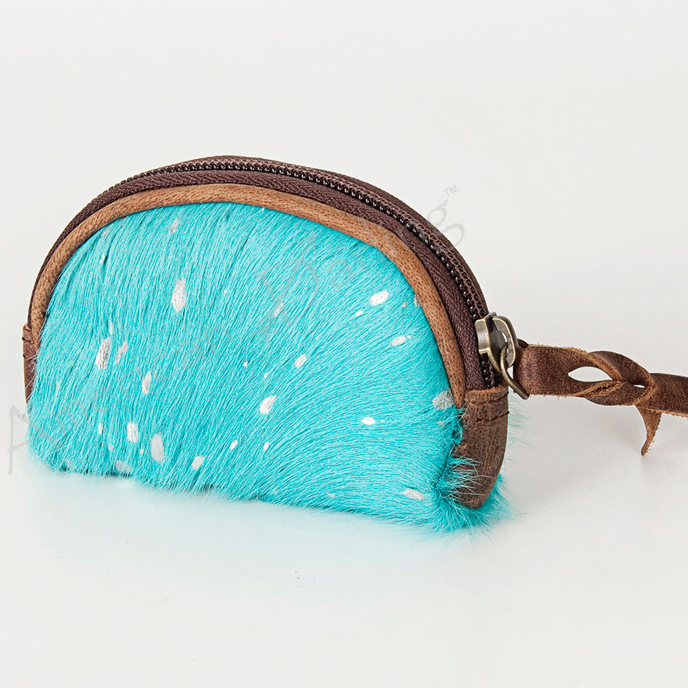 American Darling Coin Purse Hair on Genuine Leather Western Women Bag | Handbag Wristlet Travel Clutch