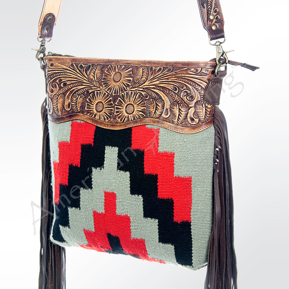 American Darling Cross Body Hand Tooled Saddle Blanket Genuine Leather Western Women Bag Handbag Purse | Crossbody for |Cute