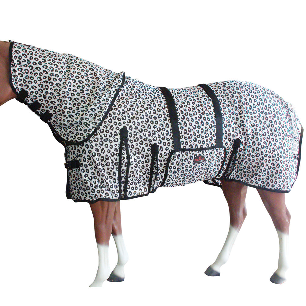 Horse Fly Sheet Uv Protect Mesh Bug Mosquito Summer Leopard Print