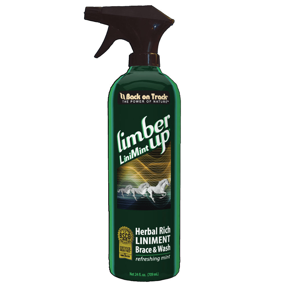 24 Oz Back On Track Limber Up Horse Linimint Leg Body Brace