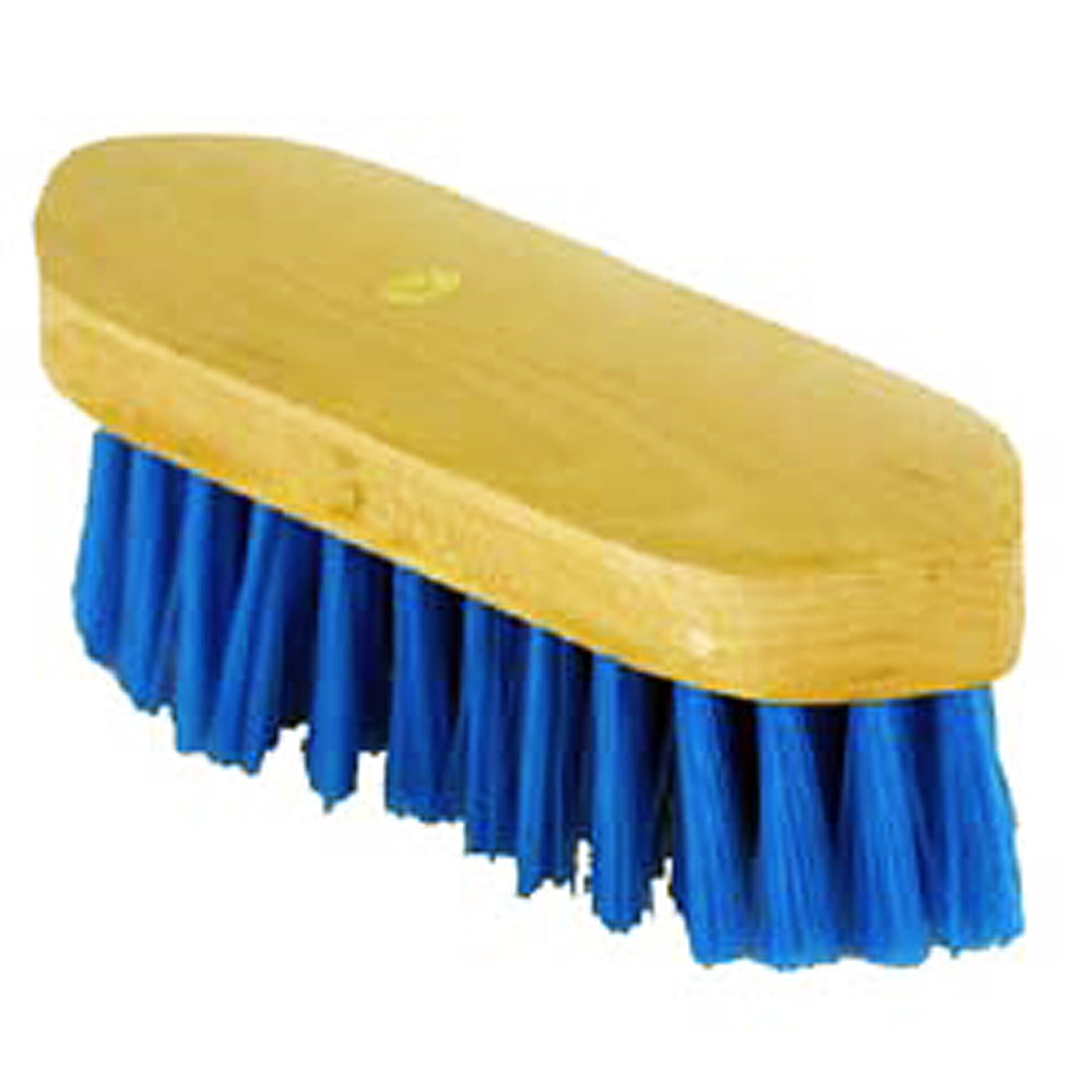 6 1/2 In Hilason Horse Soft Bristle Dandy Brush Blue