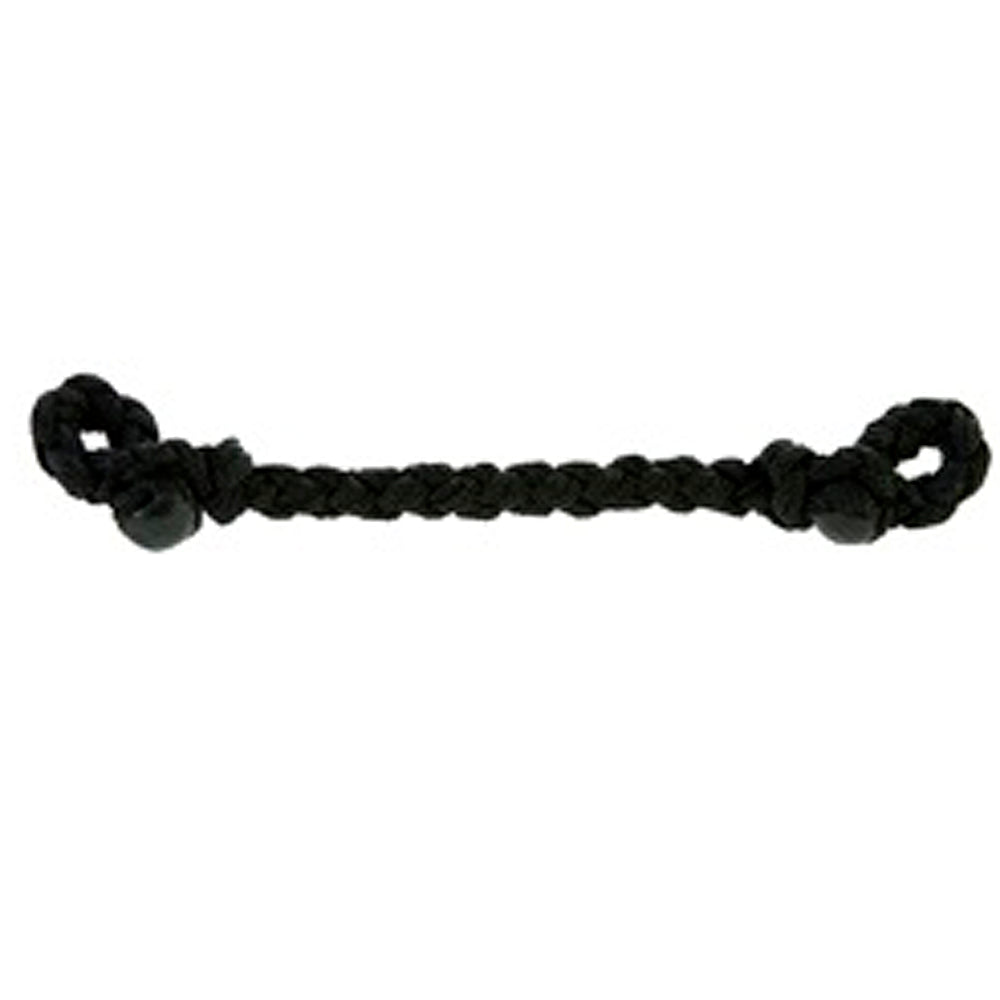 Hilason Slobber Bar Curb Strap Nylon Braid Western Tack Black