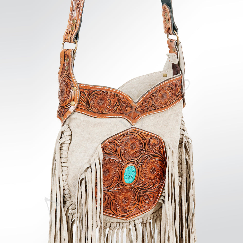 American Darling Crossbody Suede Hand Tooled Genuine Leather Western Women Bag Handbag Purse | for Cute