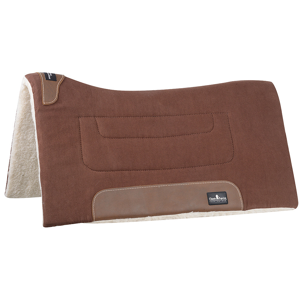 31 In x 32 Classic Equine Performance Trainer Saddle Pad Brown