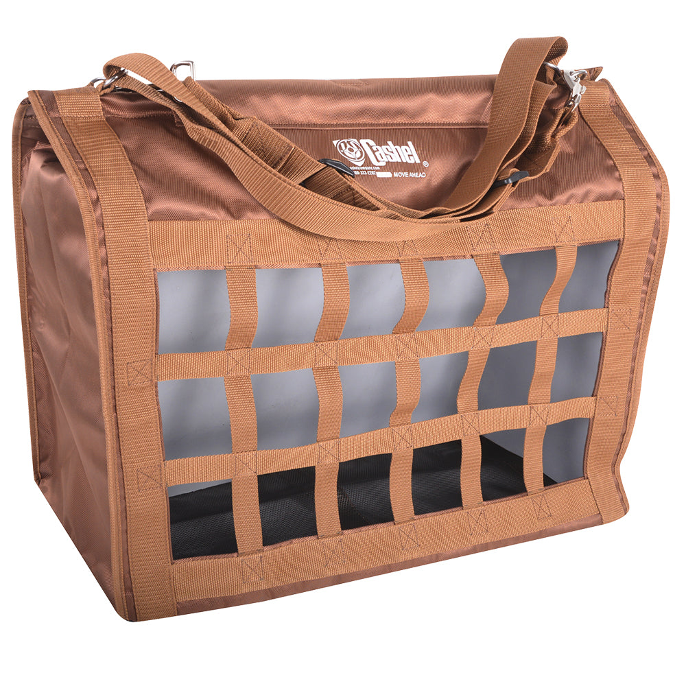 Cashel Slow Feed Top Load Horse Hay Bag Brown