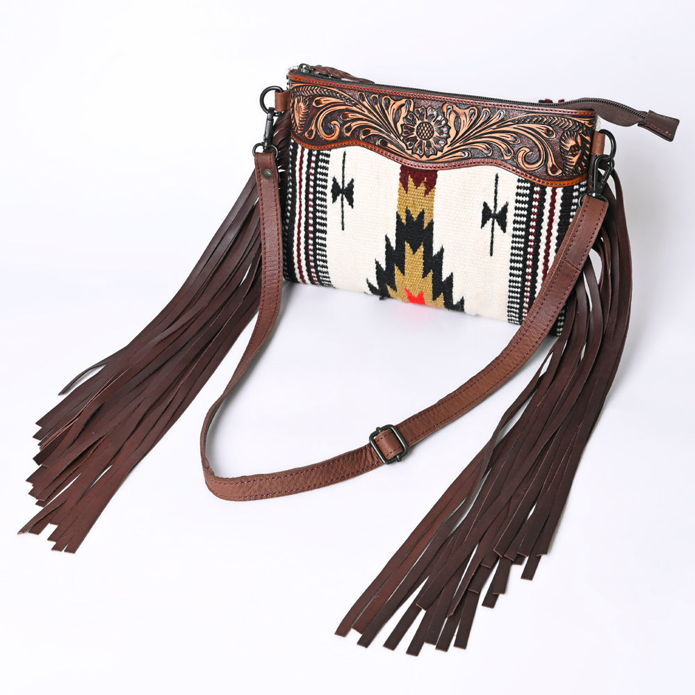 American Darling Cross Body Hand Tooled Saddle Blanket Genuine Leather Western Women Bag Handbag Purse | Crossbody for Cute