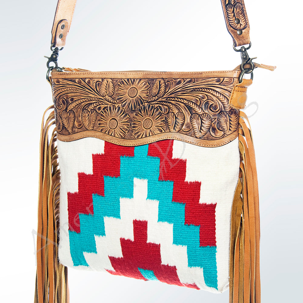 American Darling Cross Body Hand Tooled Saddle Blanket Genuine Leather Western Women Bag Handbag Purse | Crossbody for |Cute