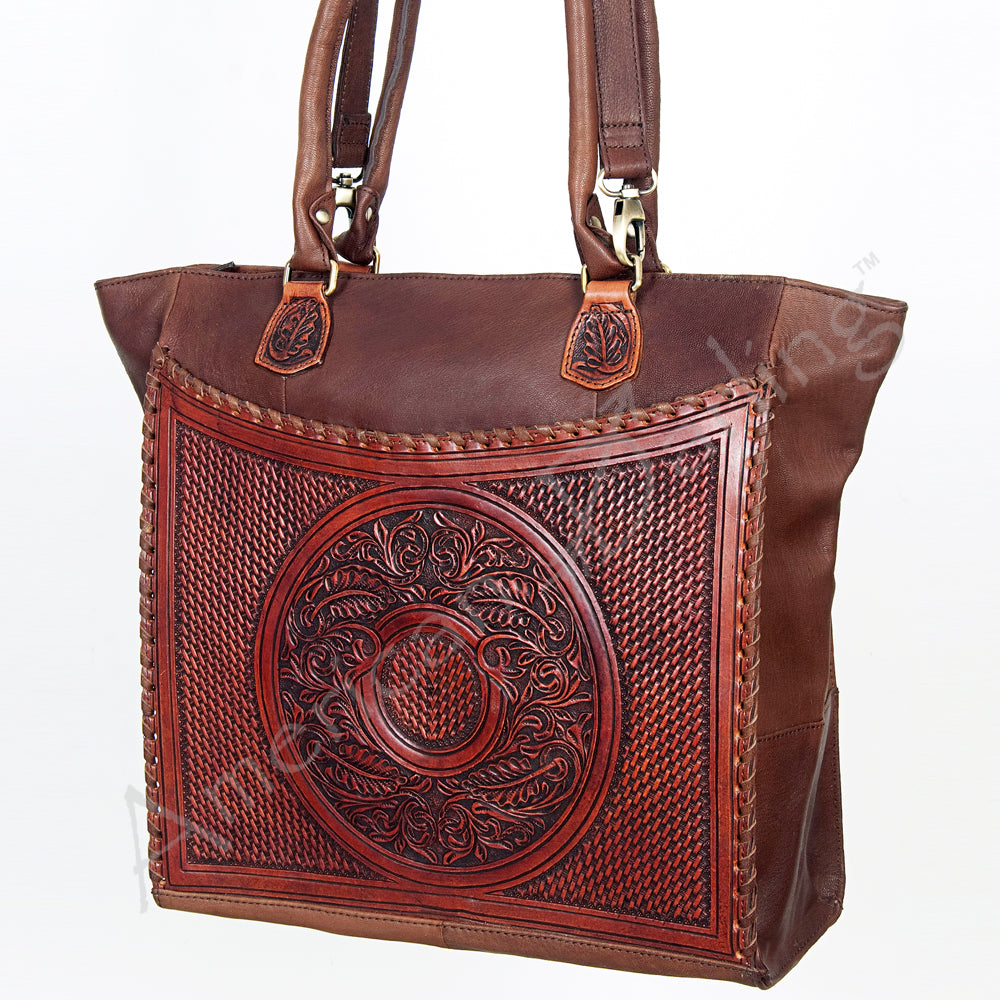 American Darling Tote Hand Tooled Genuine Leather Western Women Bag Handbag Purse | Travel Bags College Casual