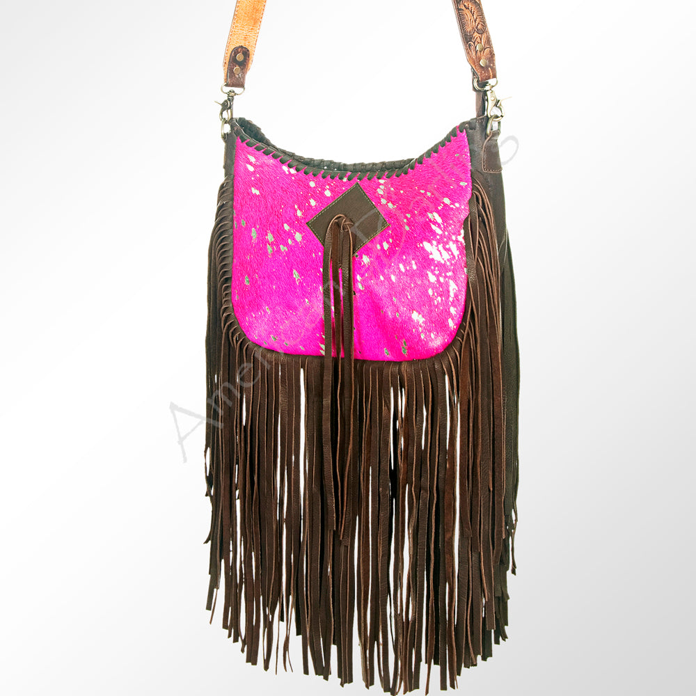 American Darling Women's Hobo Bag Western Hair-On Genuine Leather Handbag and Ladies Purse