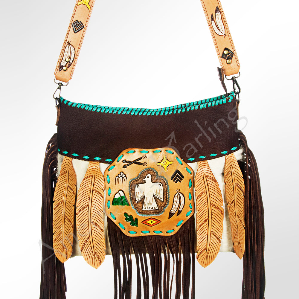 American Darling Cross Body Hand Tooled Genuine Leather Western Women Bag Handbag Purse | Crossbody for Cute