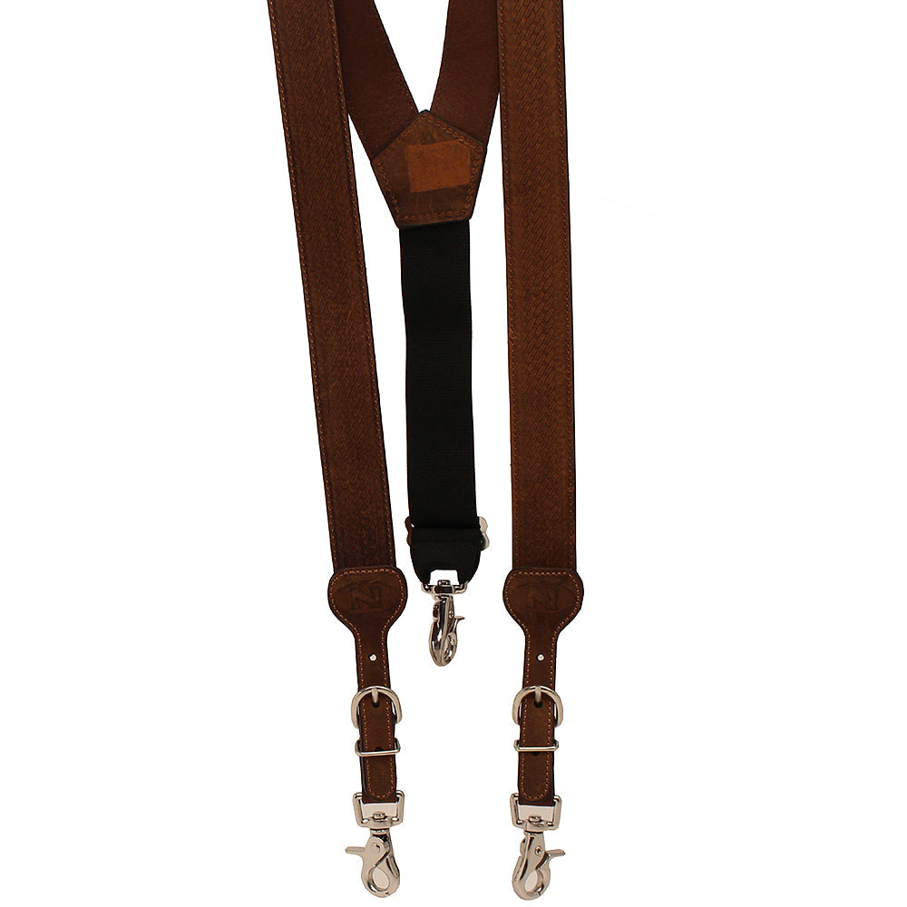 Xx Large Nocona Belt Mens Basic Basket Leather Suspender Sand Brown