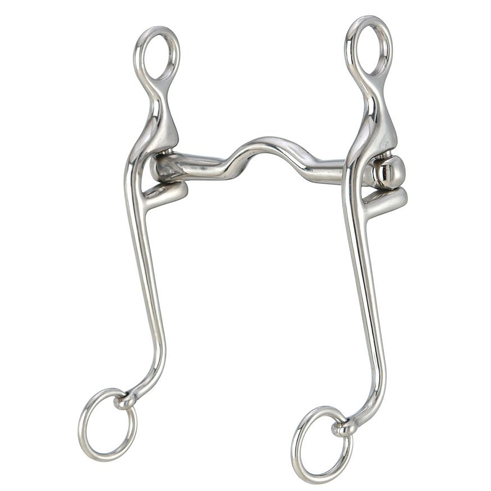 5 In Mouth Tough Kelly Silver Star Swivel Cheek Walking Horse Bit