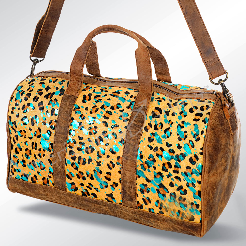 American Darling Women's Duffel Bag Western Hair On Genuine Leather Handbag and Ladies Purse