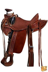Western Horse Wade Saddle American Leather Ranch Roping Mahogany