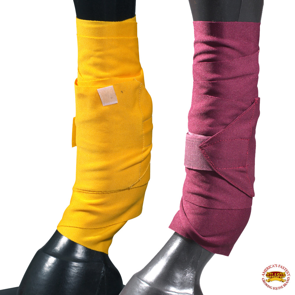 Hilason Horse Legs Standing Wraps Bandages Protection Set Of 4