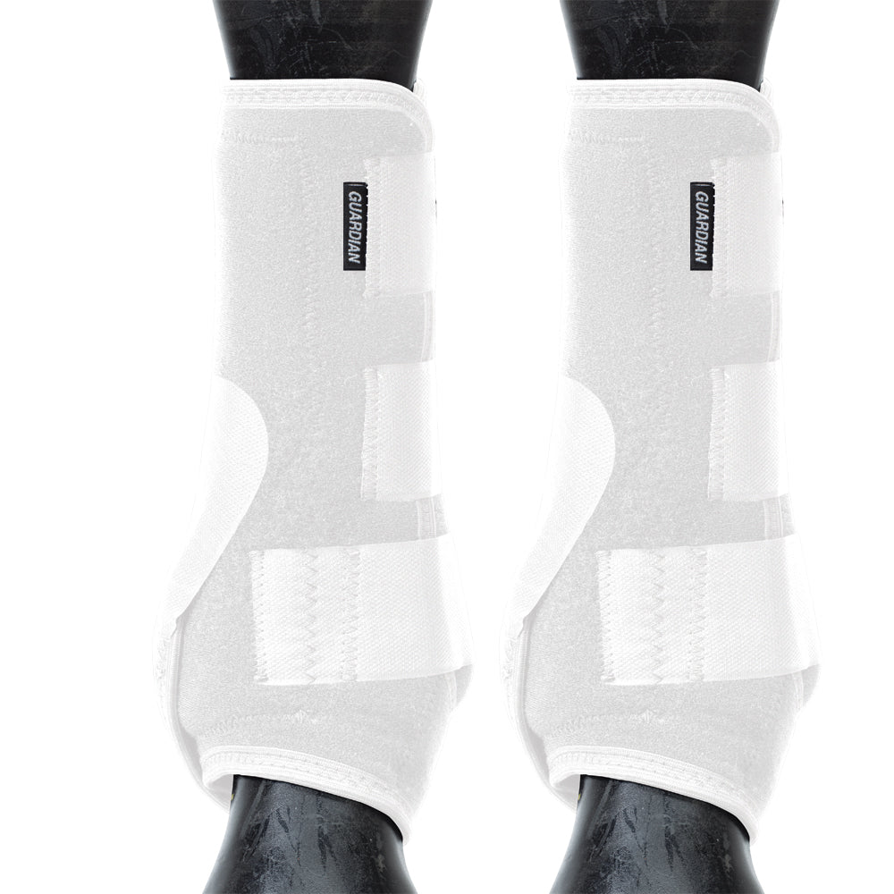 Weaver Horse Front Boots Synergy Guardian Athletics White