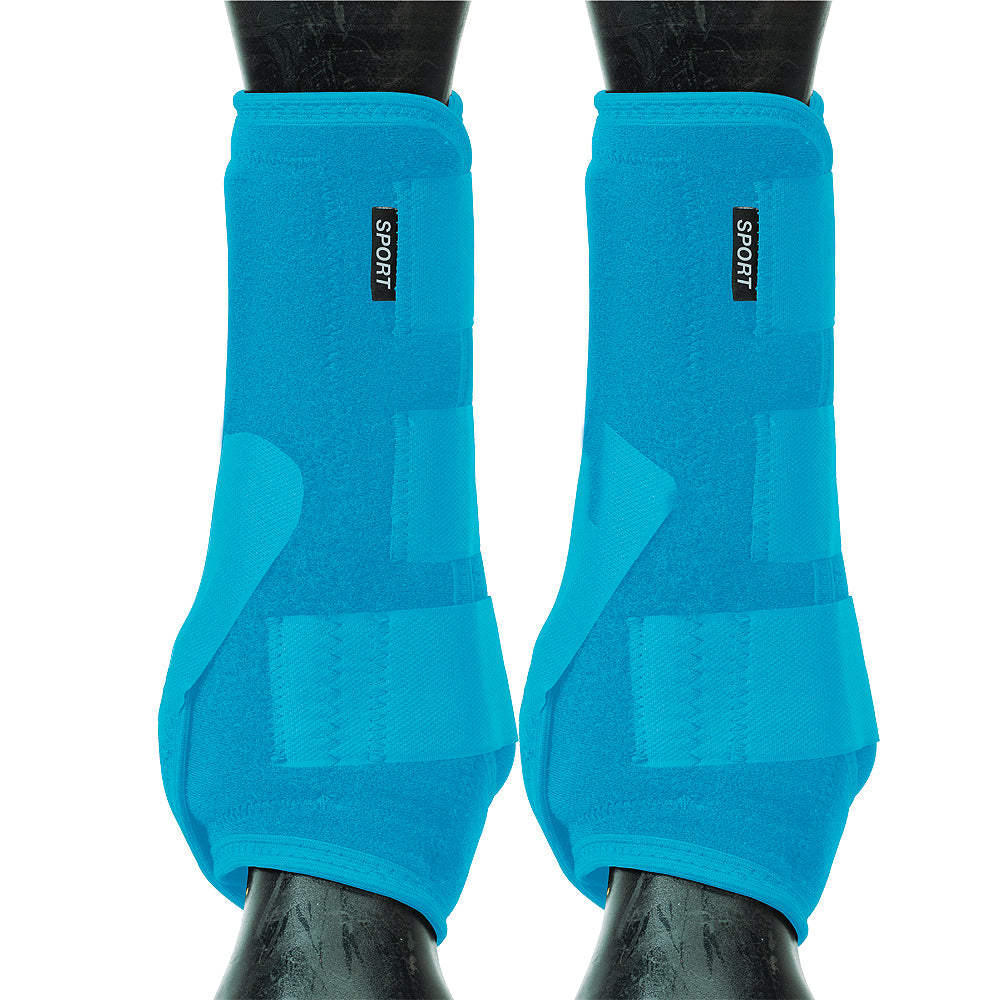 Medium Weaver Horse Hind Boots Synergy Sport Athletics Turquoise