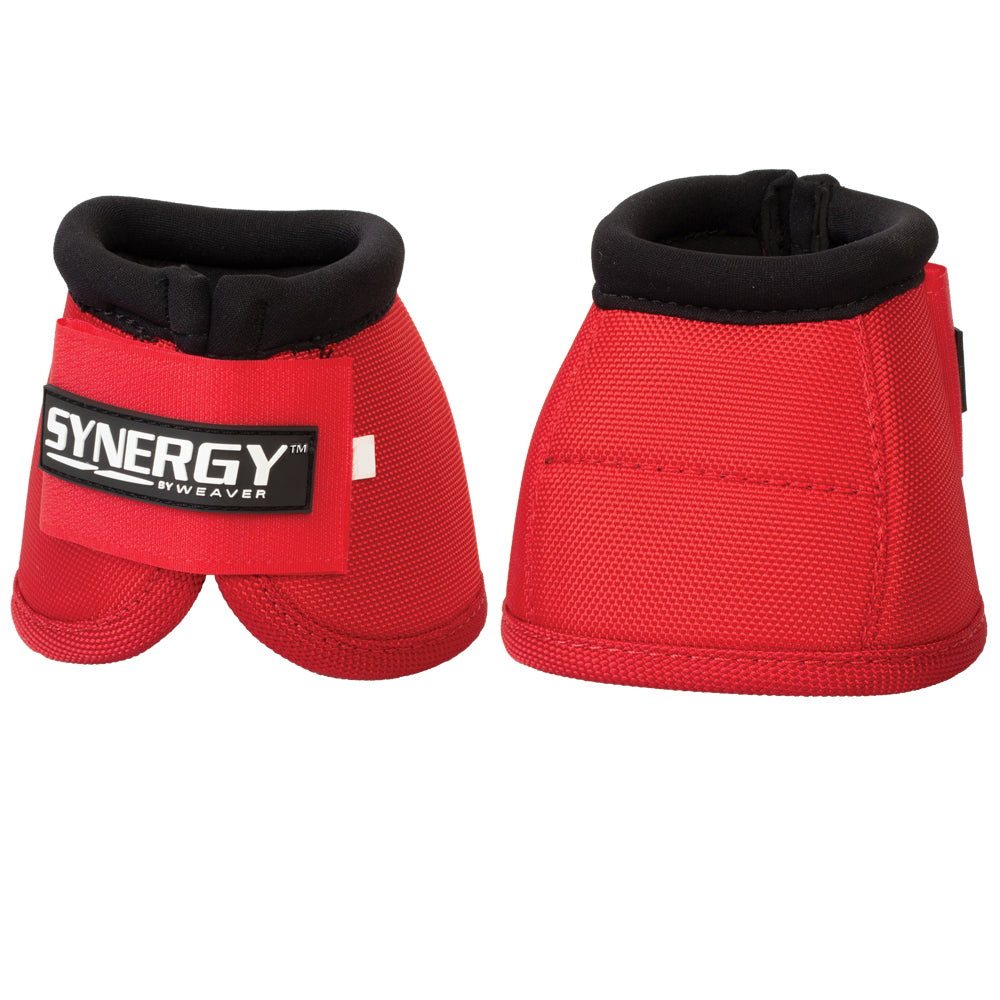 Weaver Horse Bell Boots Synergy Sport 2520D Ballistic Red