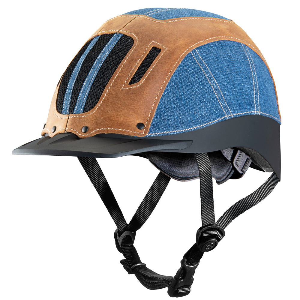 Troxel Horse Riding Helmet Western Sierra Denim