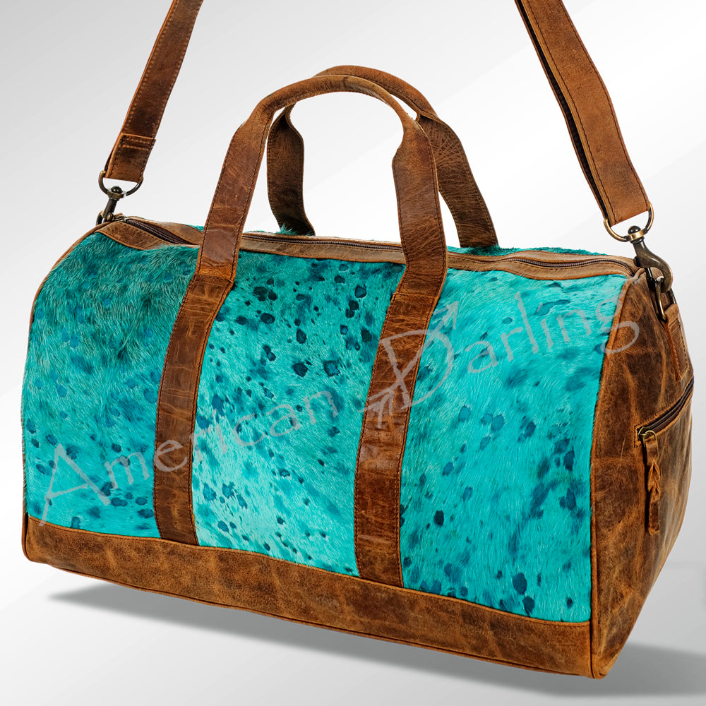 American Darling Women's Duffel Bag Western Hair On Genuine Leather Handbag and Ladies Purse