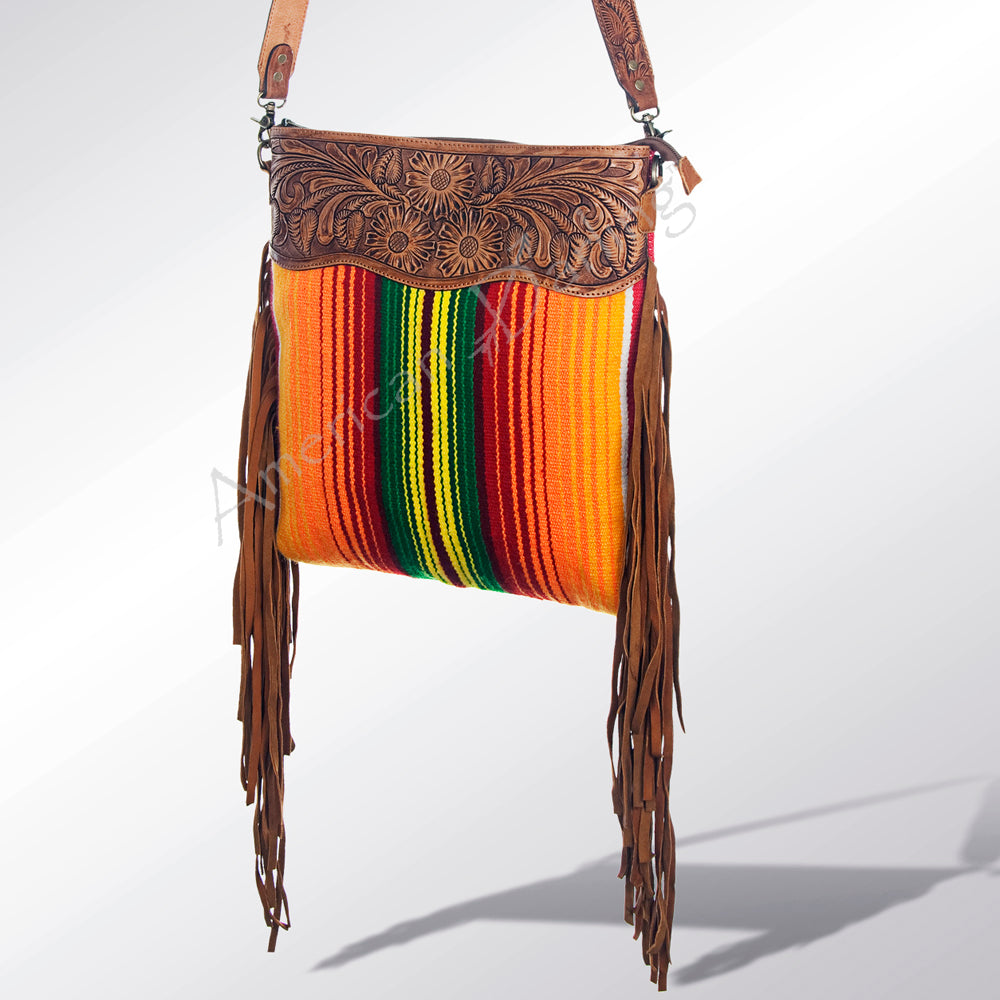 American Darling Cross Body Hand Tooled Saddle Blanket Genuine Leather Western Women Bag Handbag Purse | Crossbody for |Cute