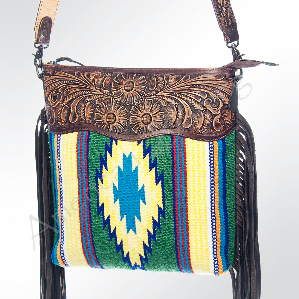 American Darling Cross Body Hand Tooled Saddle Blanket Genuine Leather Western Women Bag Handbag Purse | Crossbody for |Cute