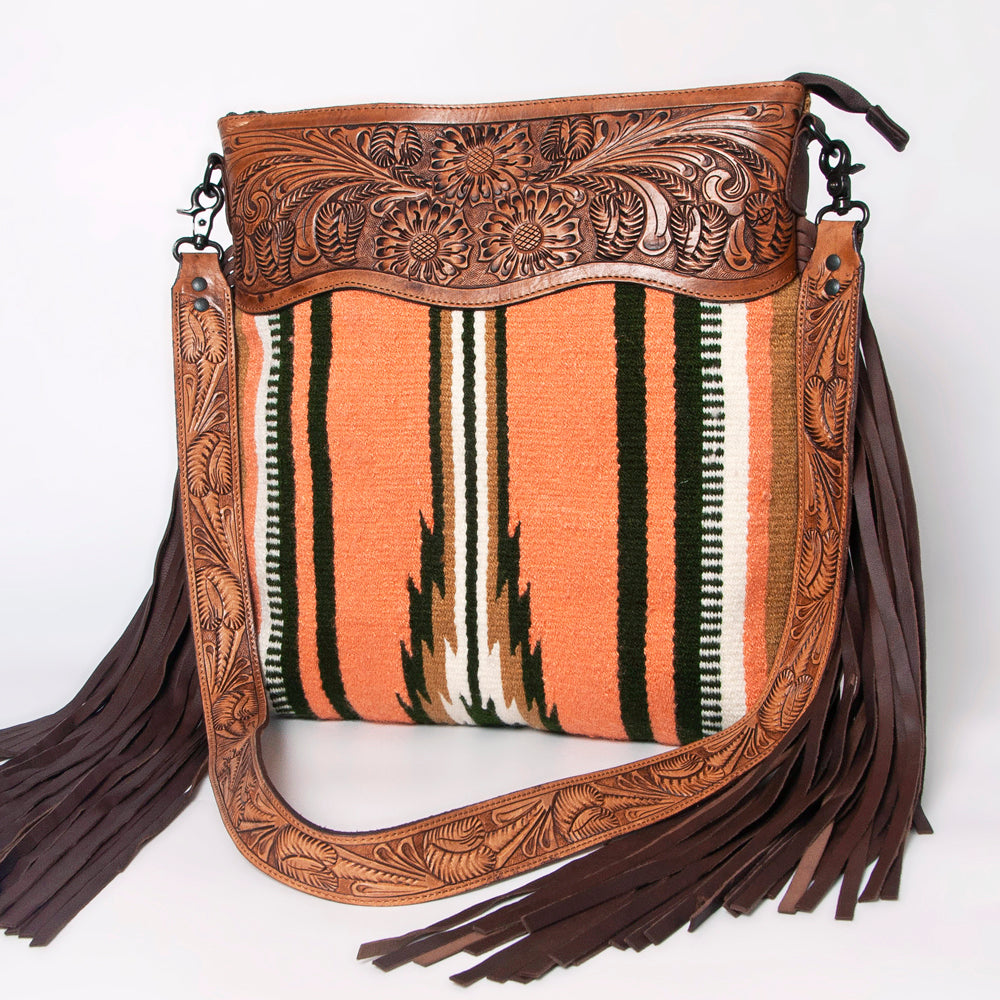 American Darling Cross Body Hand Tooled Saddle Blanket Genuine Leather Western Women Bag Handbag Purse | Crossbody for |Cute