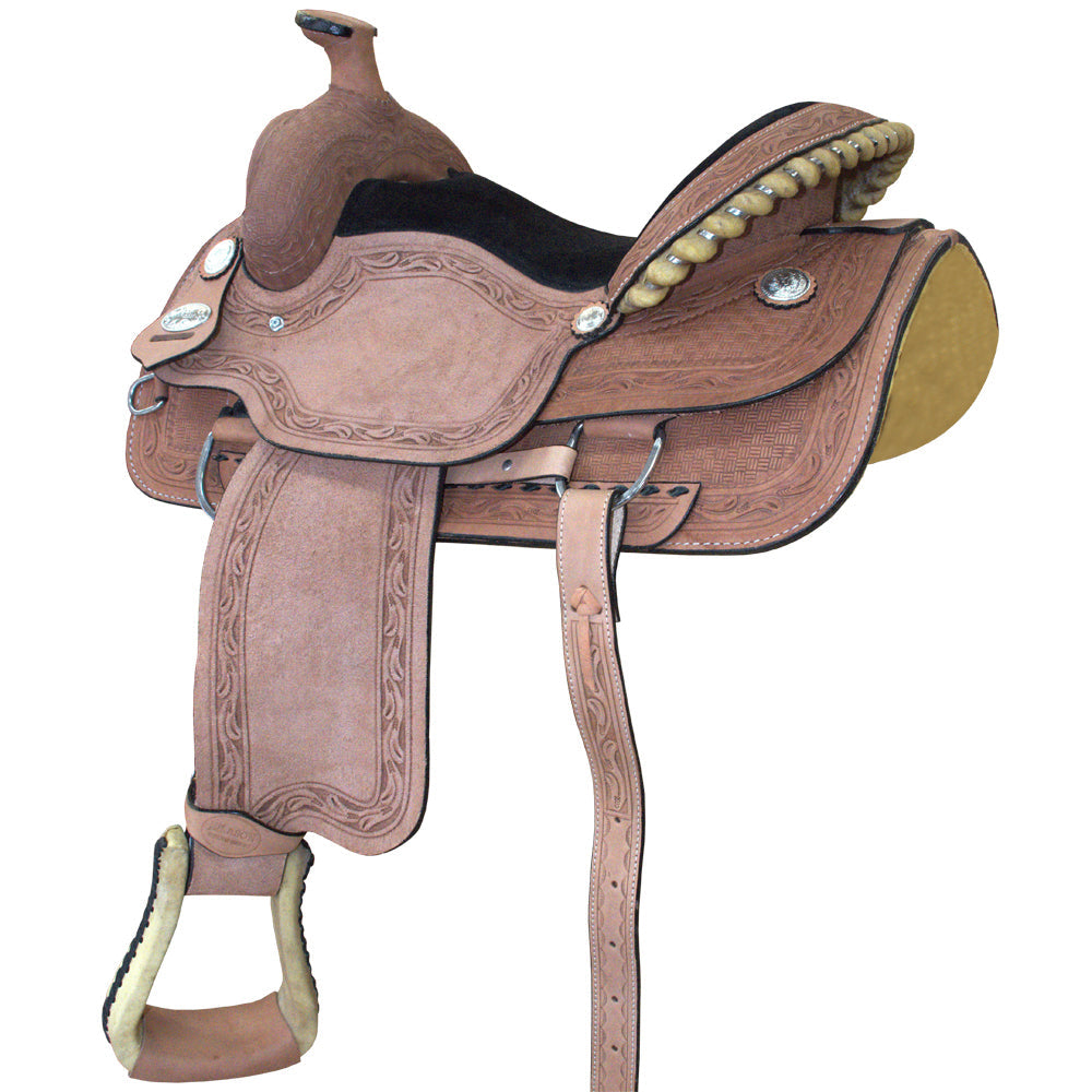 Western Horse Saddle American Leather Ranch Roping Cowboy Hilason