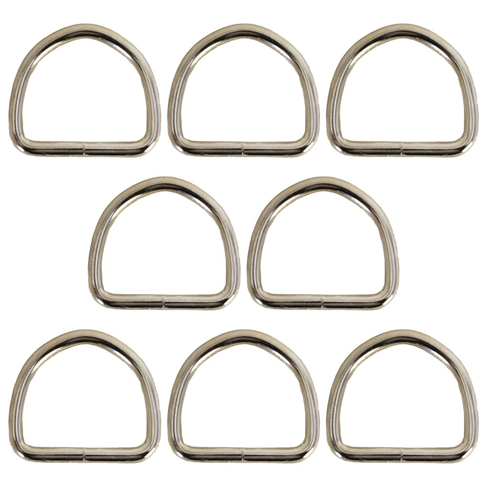 2 Inch 6.6 Mm Hilason Welded Wire Dee Ring Nickel Plated