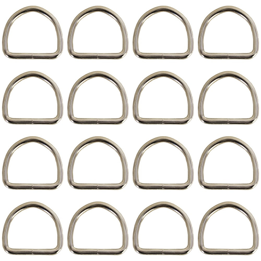 2 Inch 6.6 Mm Hilason Welded Wire Dee Ring Nickel Plated