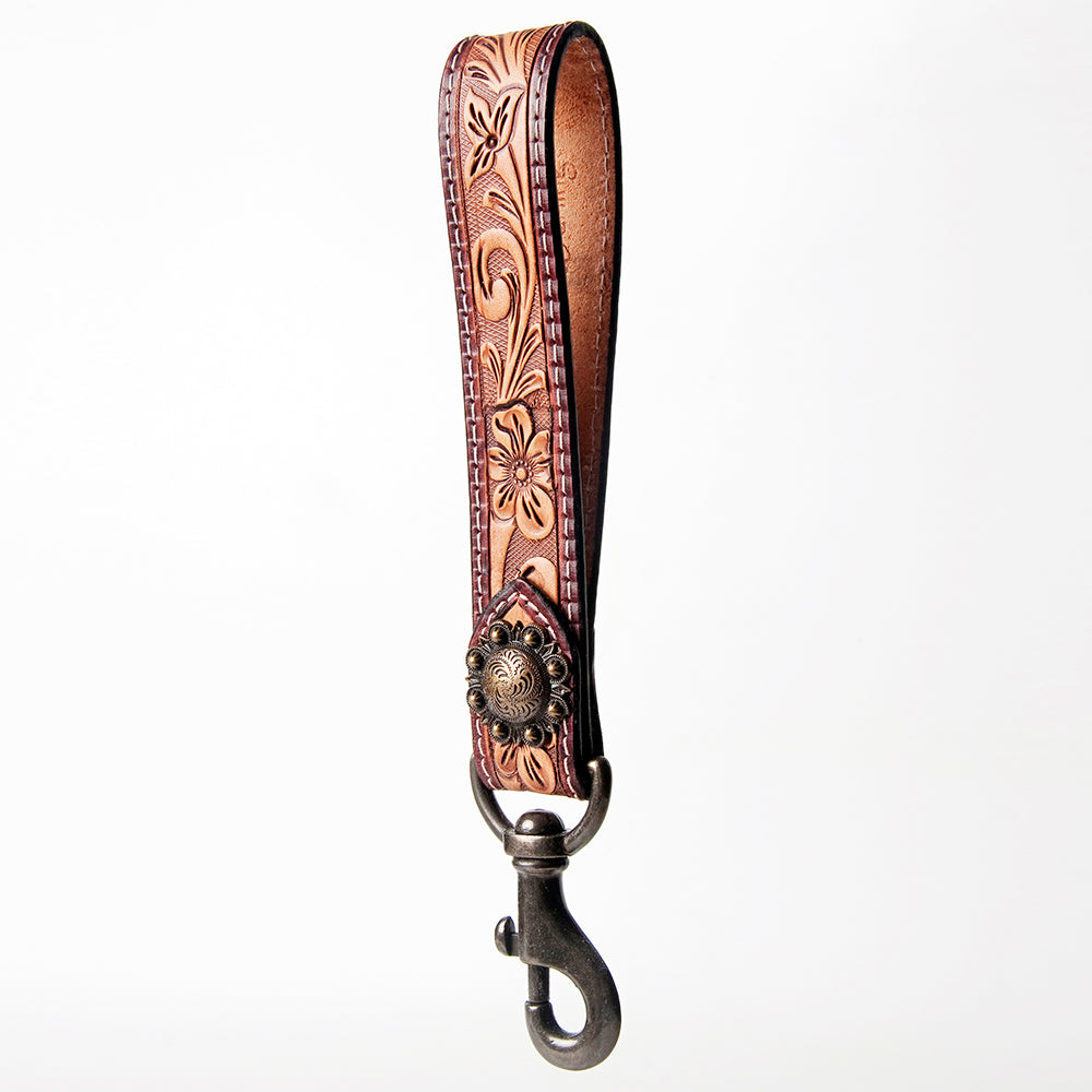 American Darling Hand Tooled Genuine Leather Handle Strap for Wristlet Bag Phone Wrist Keychain Wallet Purse Clutch Cellphone