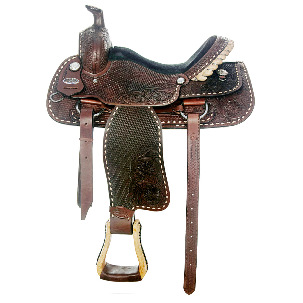 Western Horse Saddle American Leather Ranch Roping Cowboy Hilason