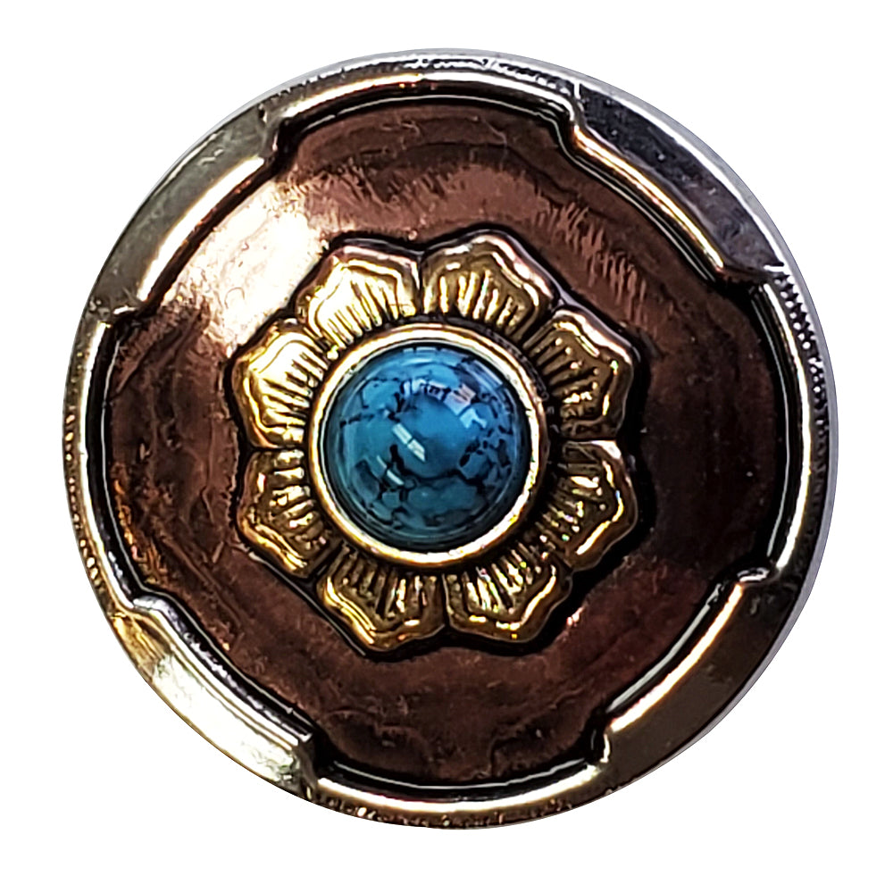 HILASON Western Screw Back 3 Tone Finishing Concho Horse Saddle & Tack