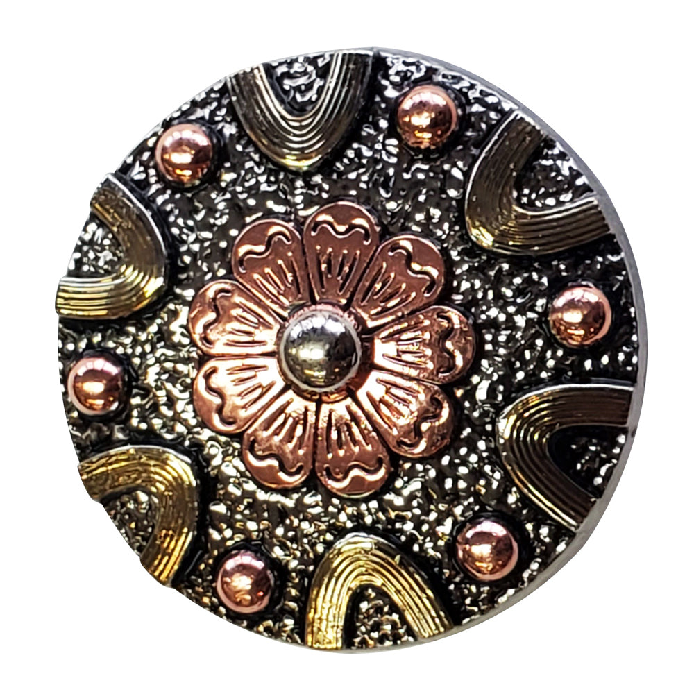 HILASON Western Screw Back 3 Tone Finishing Concho Horse Saddle & Tack