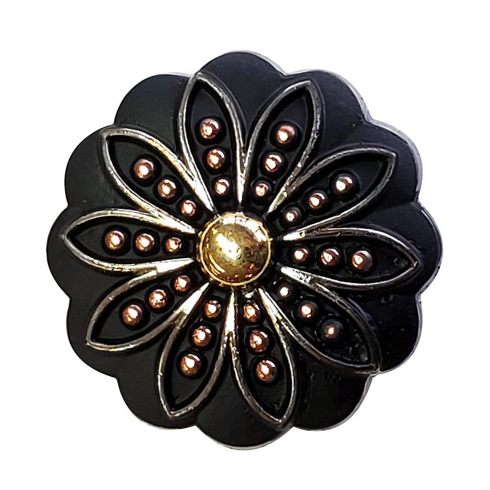 HILASON Western Screw Back 3 Tone Finishing Concho Horse Saddle & Tack