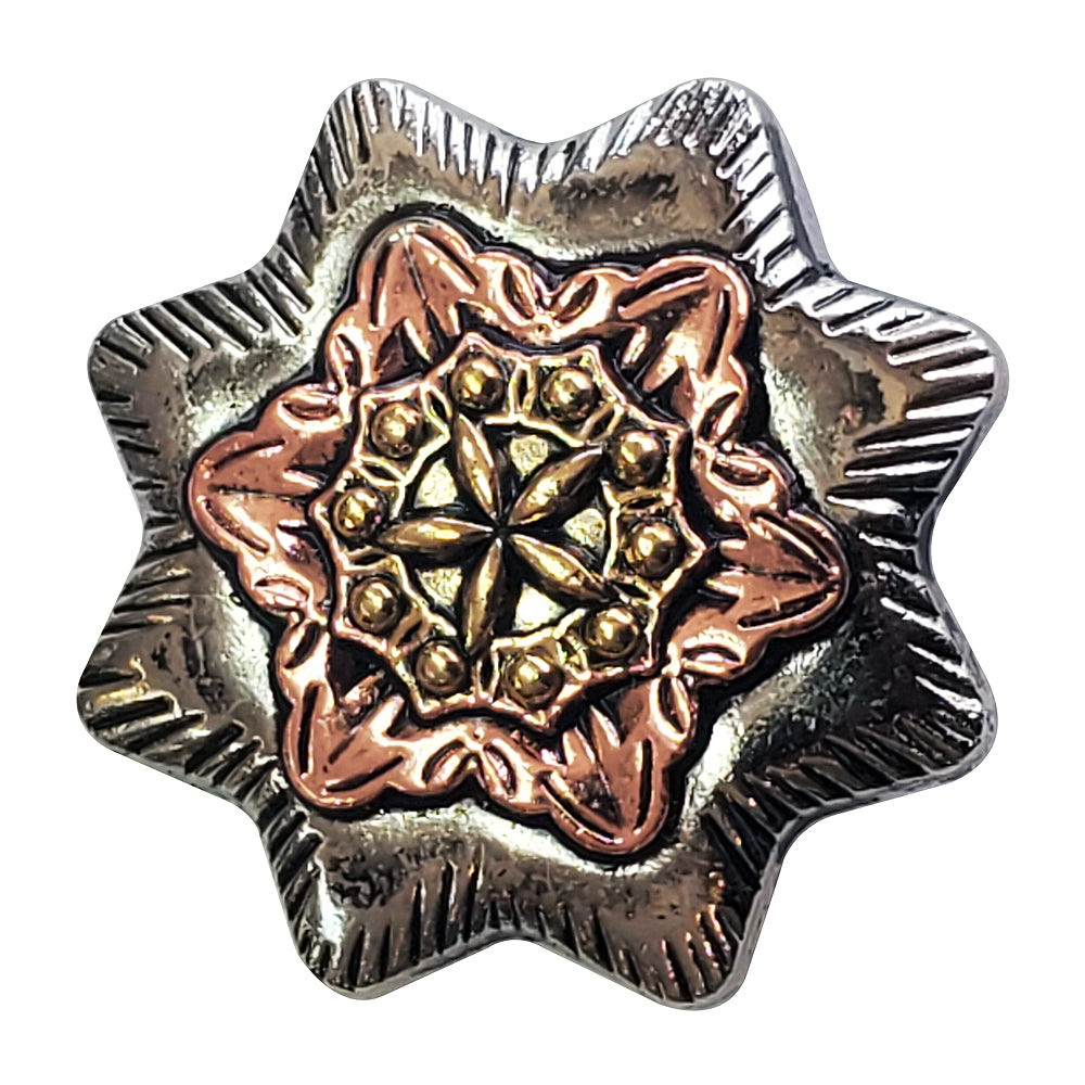 HILASON Western Screw Back 3 Tone Finishing Concho Horse Saddle & Tack