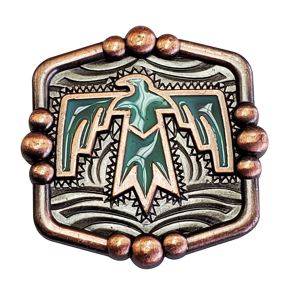 Antique Copper Turquois Enamel