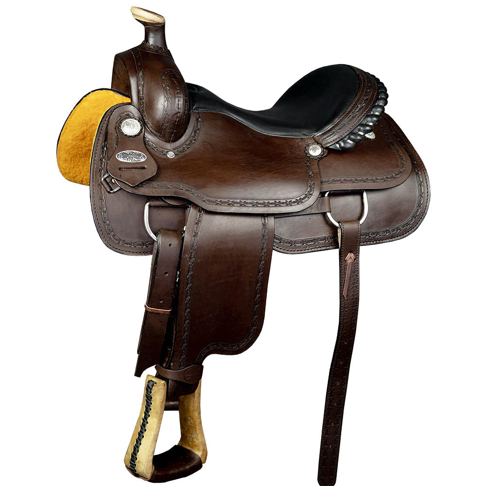 Western Horse Saddle American Leather Ranch Roping Trail Hilason