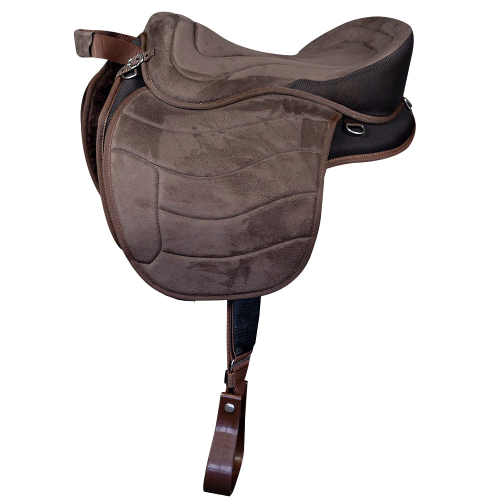 Western Bareback Horse Saddle Pleasure Trail Riding Treeless Hilason