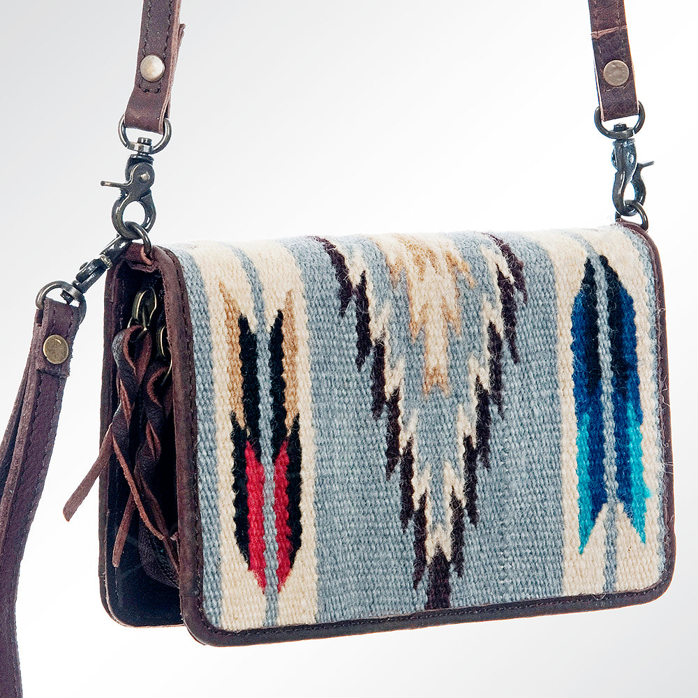 American Darling Organiser Bag Handcrafted from Crocodile Embossed Genuine Leather with YKK Zipper and Detachable Strap