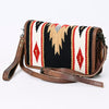 American Darling Organiser Bag Handcrafted from Crocodile Embossed Genuine Leather with YKK Zipper and Detachable Strap