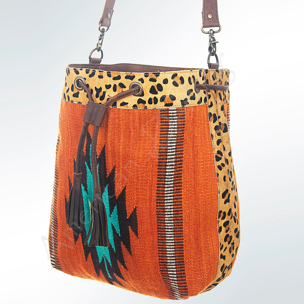 American Darling Hobo Saddle Blanket Hair Genuine Leather Western Women Bag Handbag Purse | Travel Bags College Casual