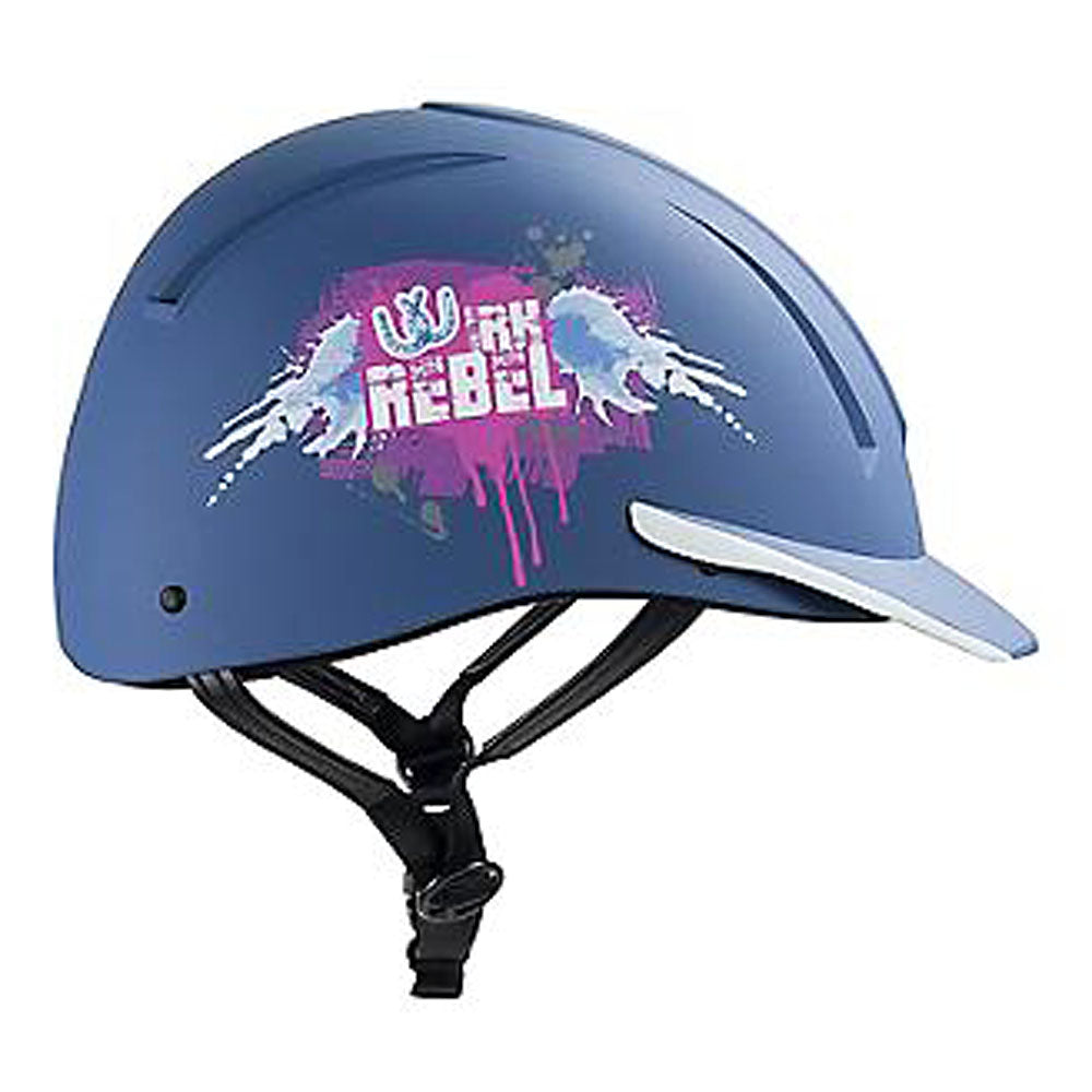 Extra Small IRH EquiPro Western Horse Riding Helmet Blue Rebel