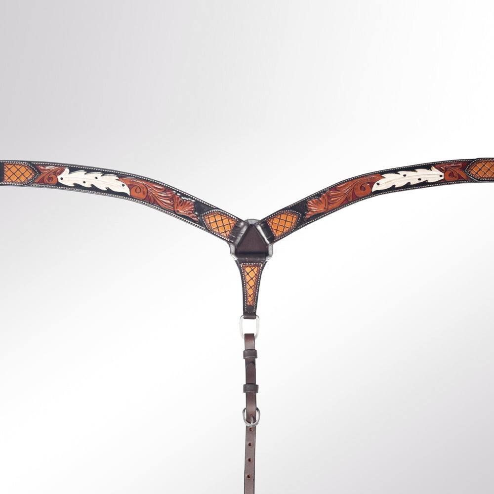 American Darling Western Horse Breast Collar Leather Dark Brown |Genuine Collar|Western