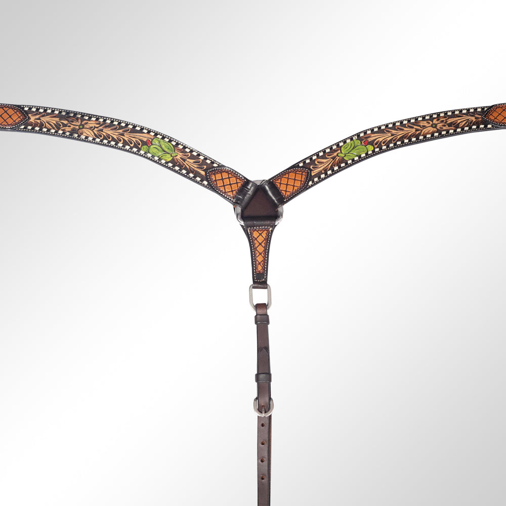 American Darling Western Horse Breast Collar Leather Dark Brown |Genuine Collar|Western