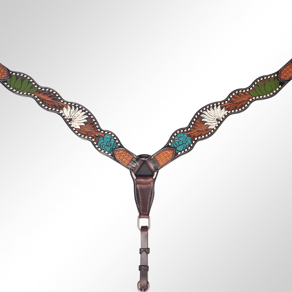 American Darling Western Horse Breast Collar Leather Dark Brown |Genuine Collar|Western