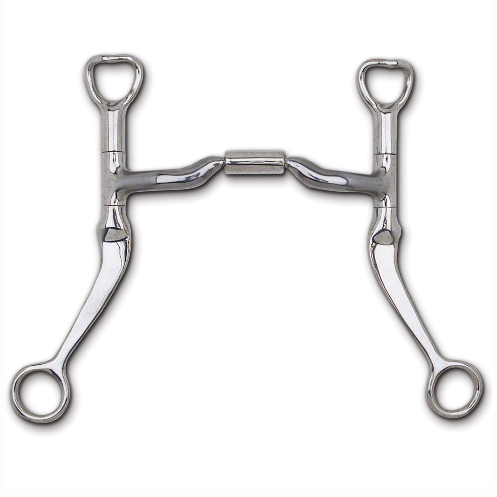 5 in Myler Flat Horse Bit Shank Low Port Comfort Snaffle